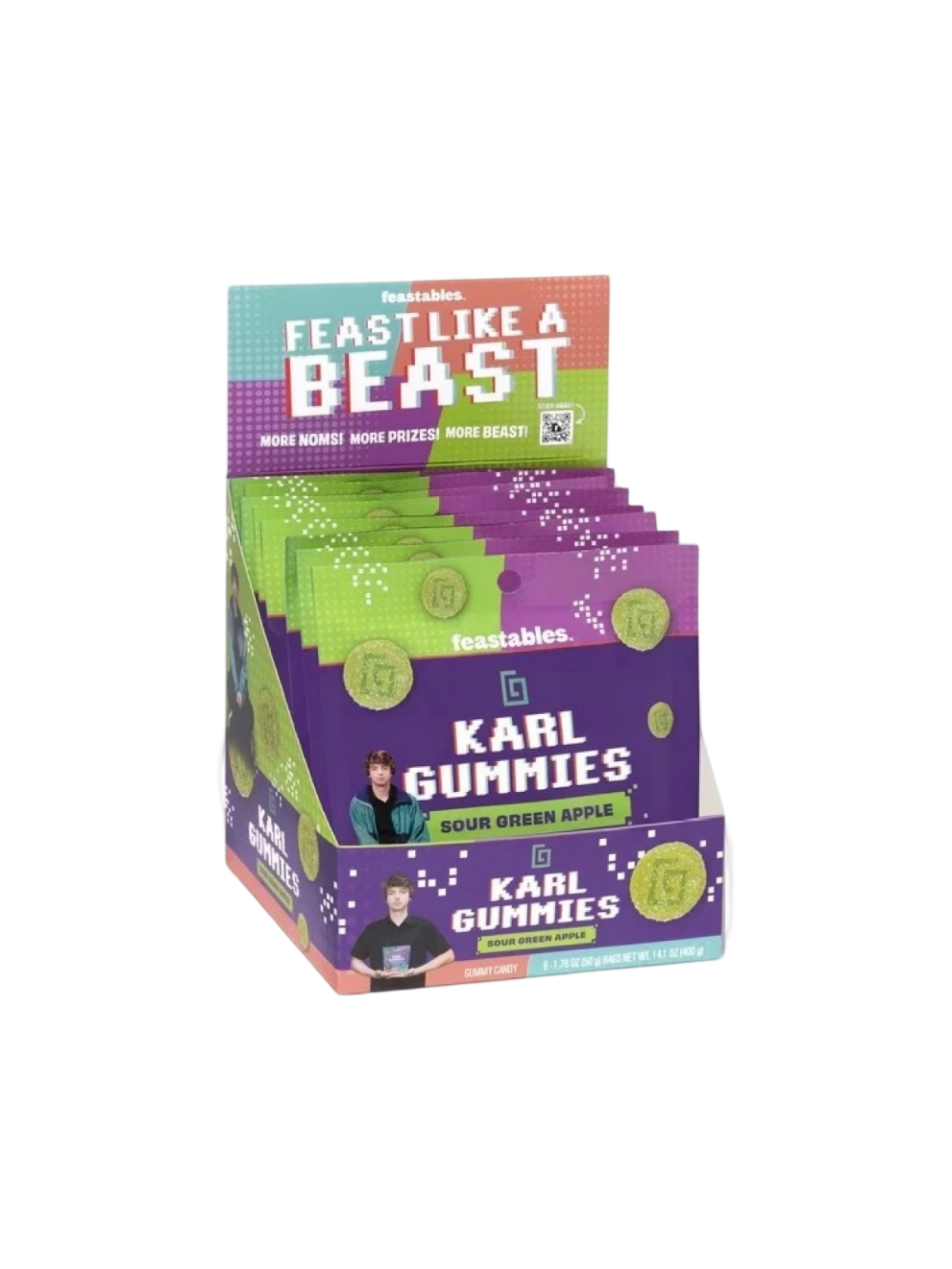 Feastables Karl Gummies - Sour Green Applex50g