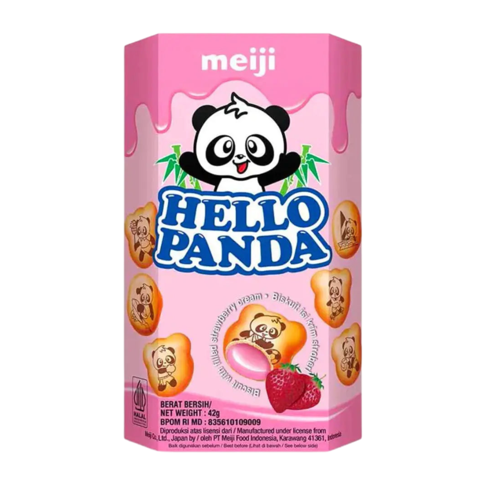 Hello Panda Strawberry 10x42g - Hello Panda Fraise