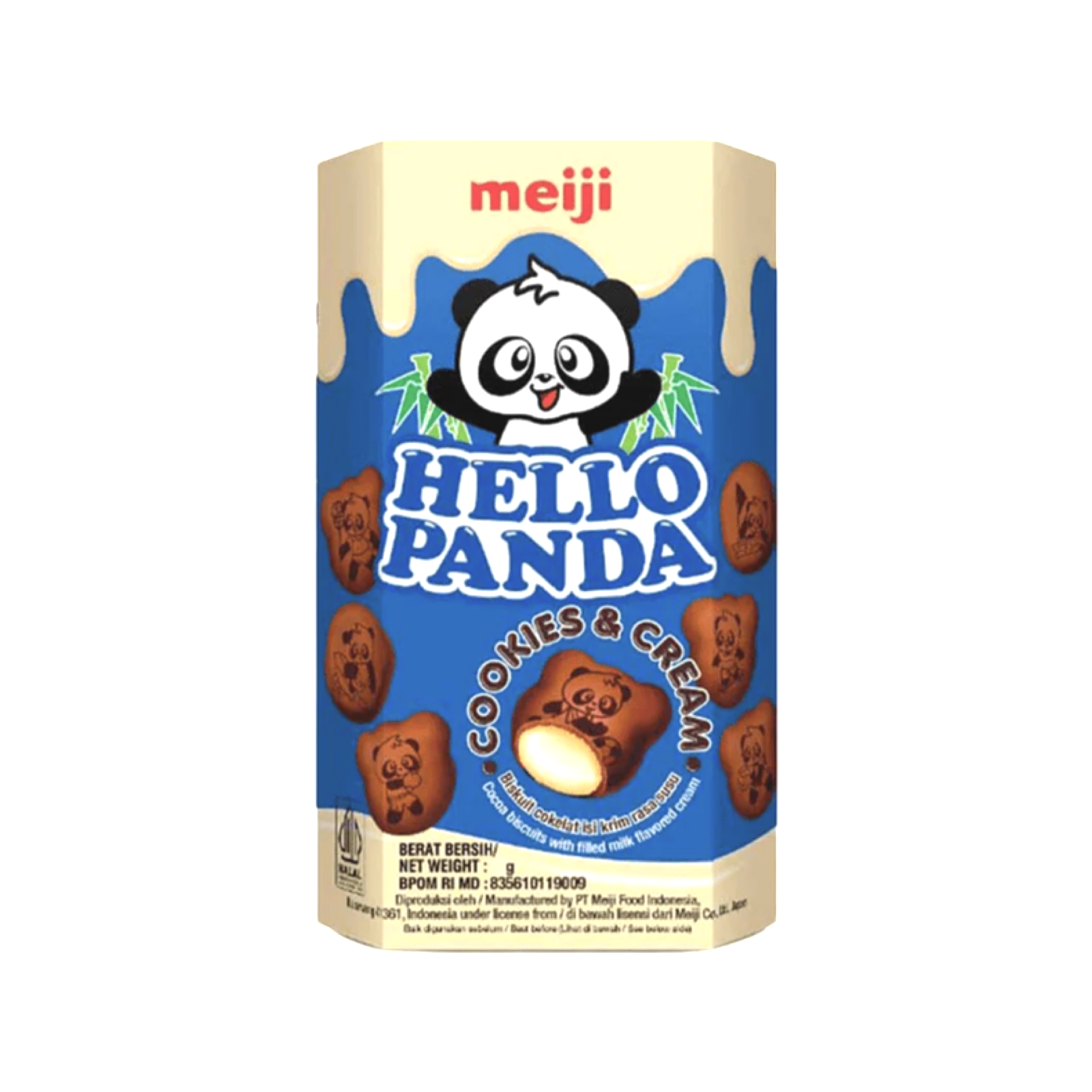 Meiji Hello panda Cookies & Cream 10x42g - Meiji Hello panda Cookie et Crème