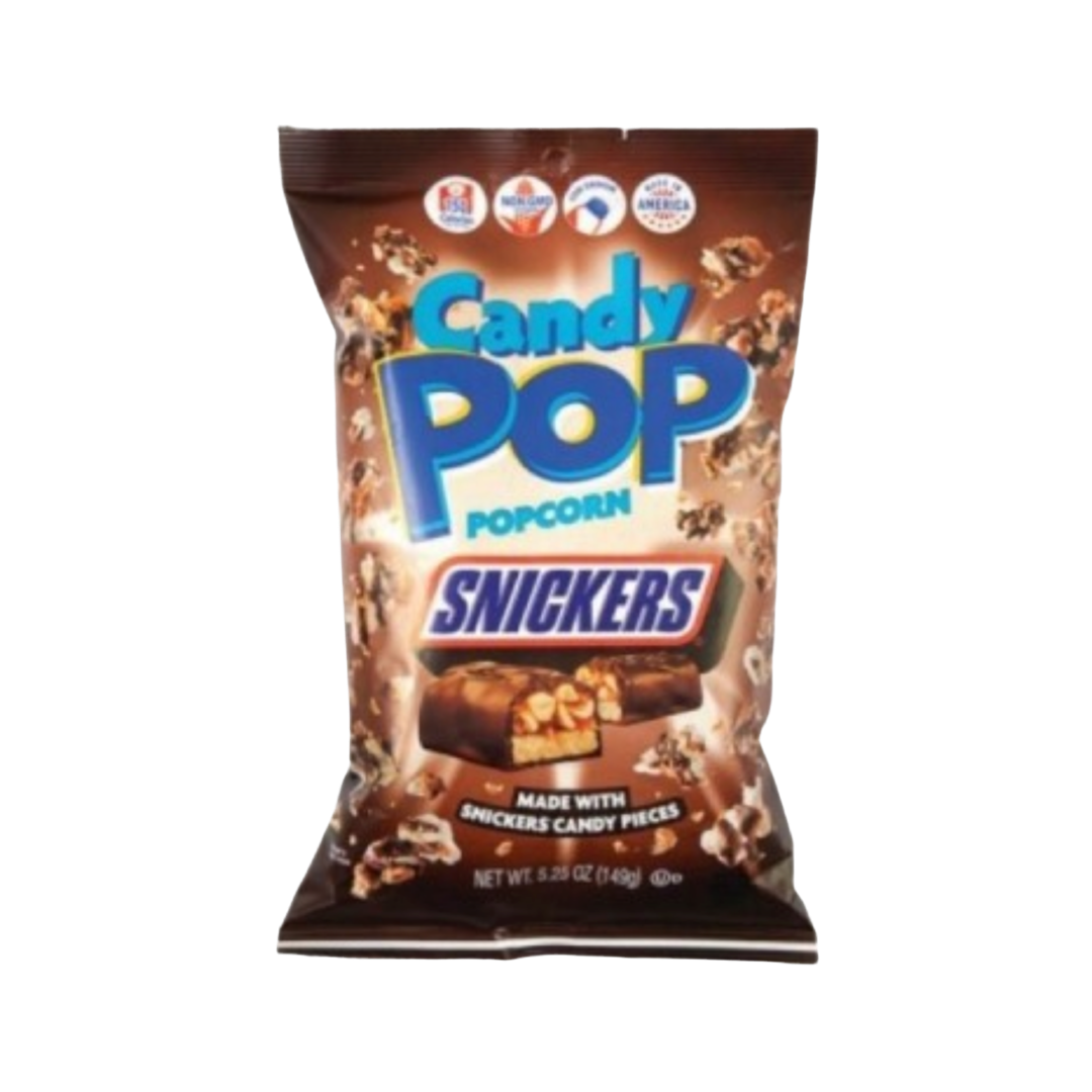 Popcorn Candy Pop snickers 12x149g - Candy Pop Saveur Snickers