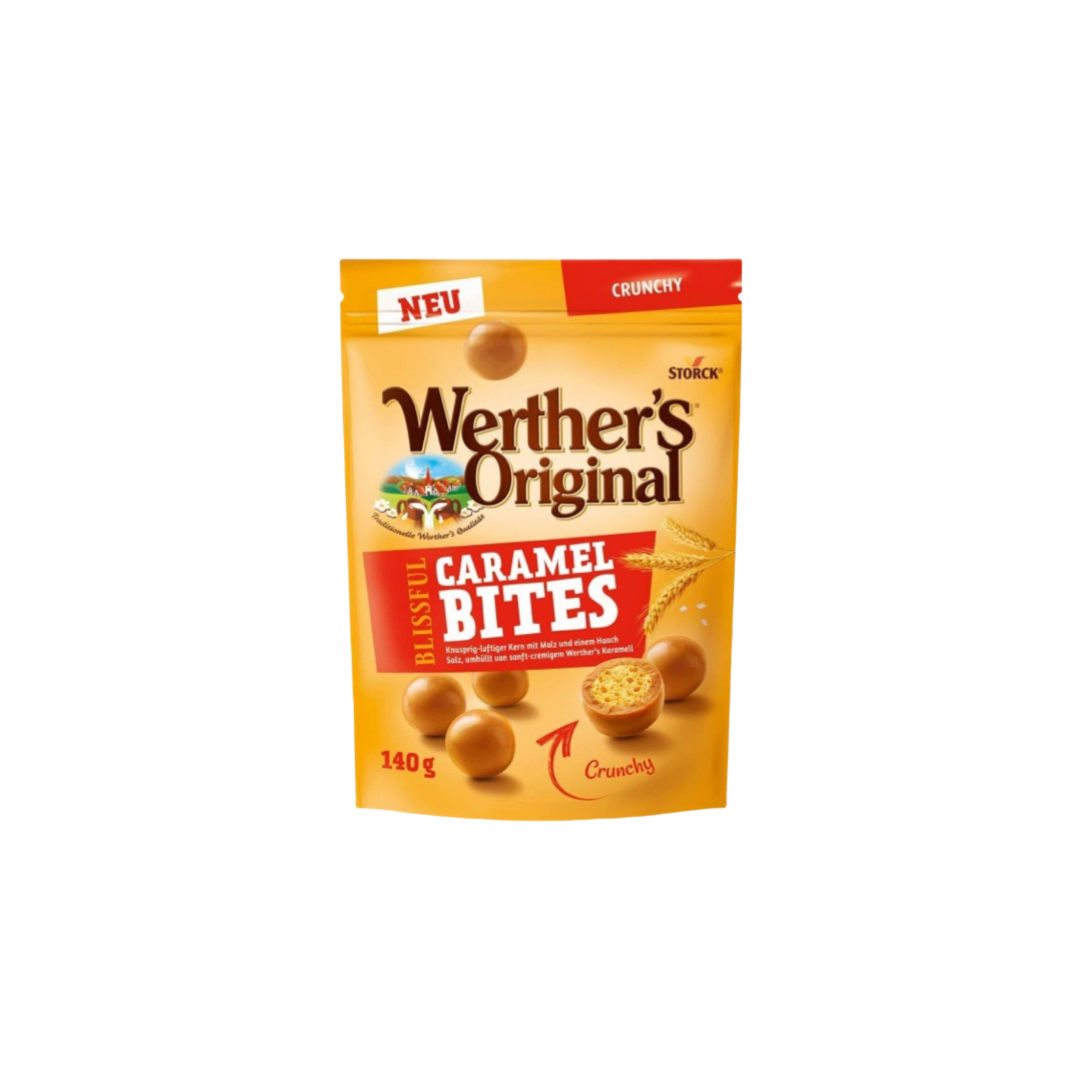 Werther’s Caramel Bites Crunchy 12x140g - Werther’s Bouchées croustillantes au caramel