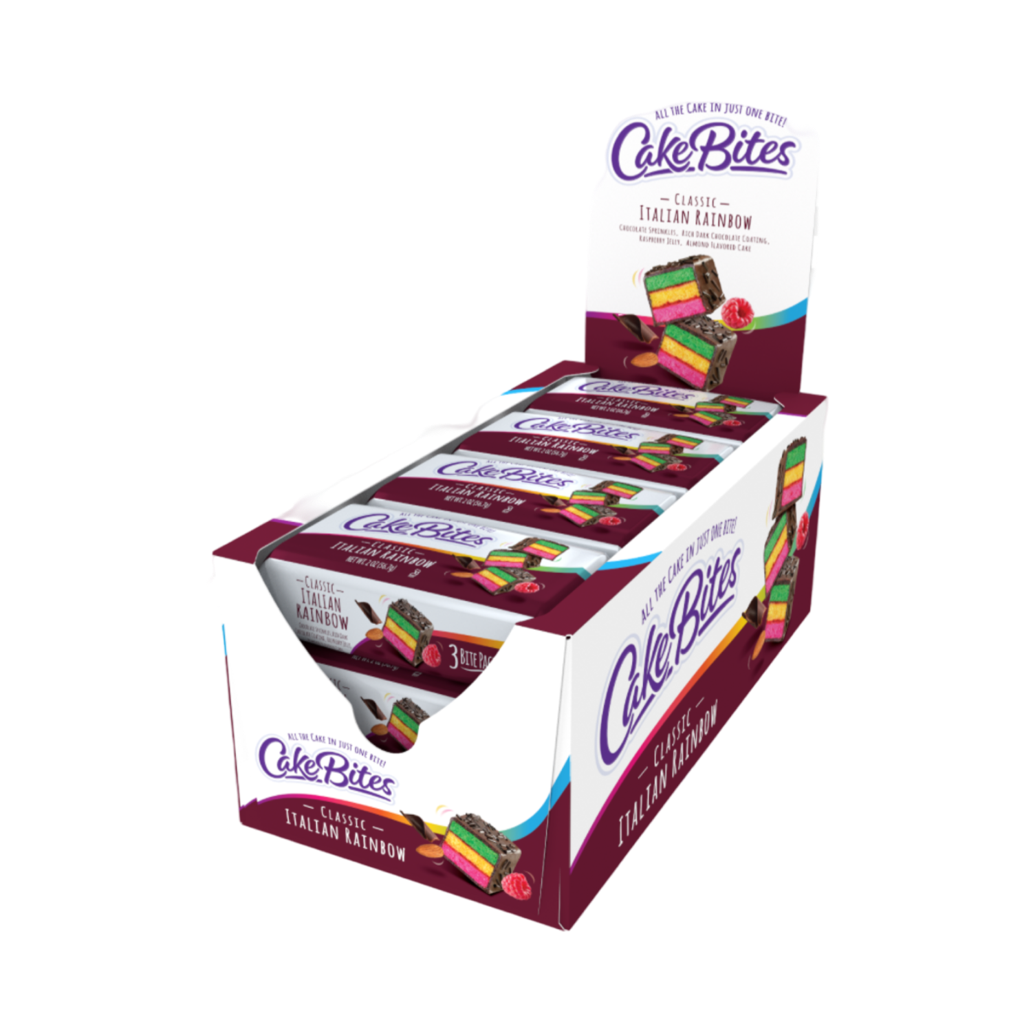 Cakes Bites Italian Rainbow 12x50g