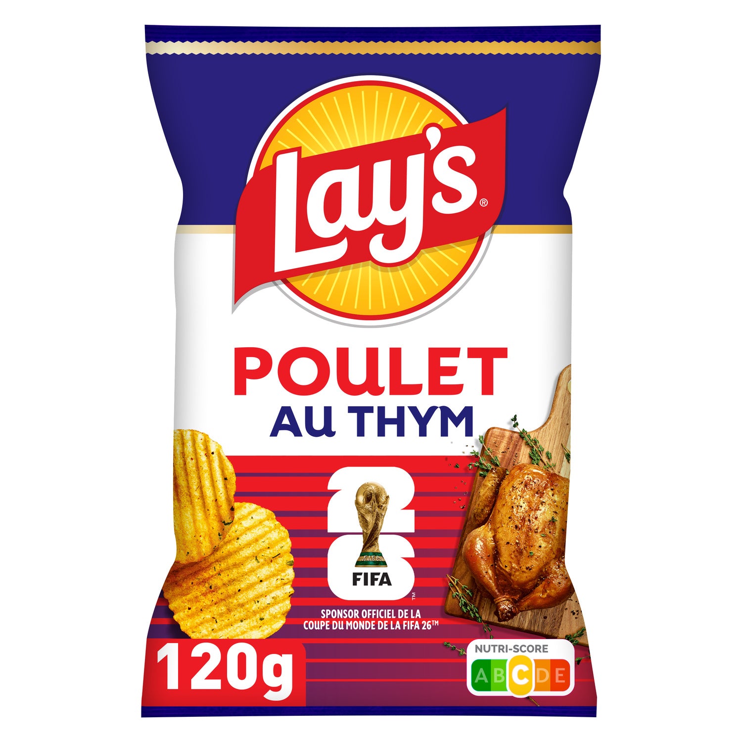 Chips Ondulées Saveur Poulet Thym LAY’S