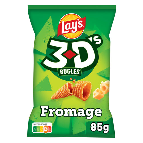 Biscuits apéritifs goût fromage bugles 3D LAY'S