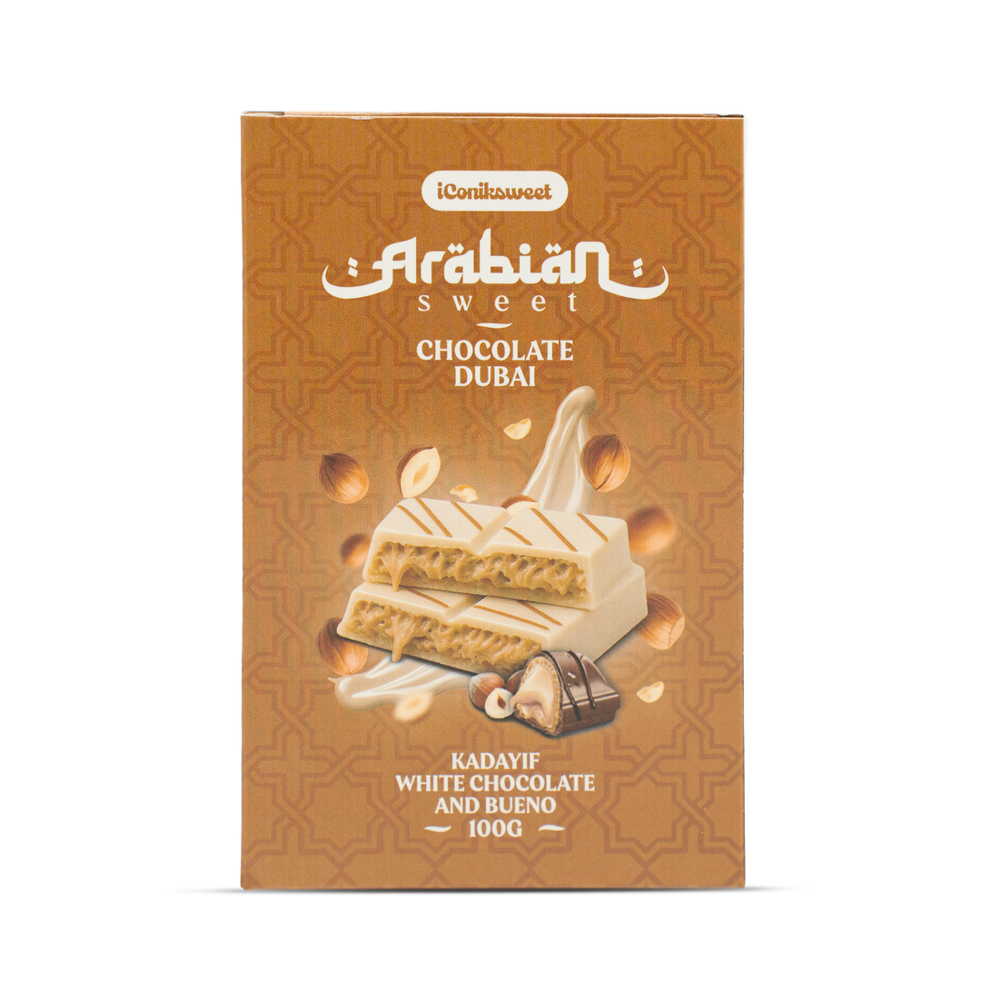 iConiksweet Chocolat Dubai Chocolat blanc & Bueno 100g