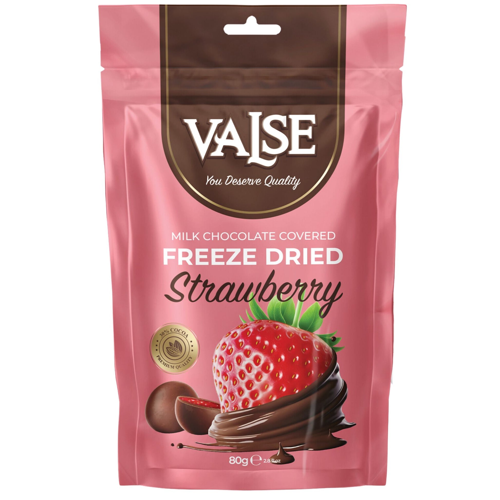 Valse Strawberry Freeze Dried - Milk Chocolate Covered