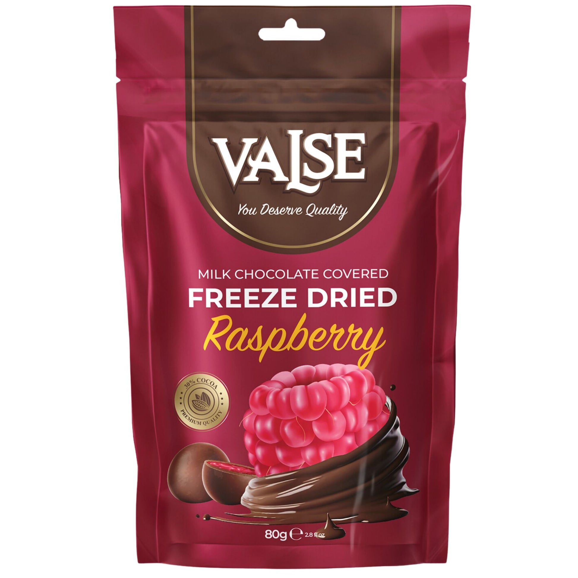 Valse Raspberry Freeze Dried - Milk Chocolate Covered