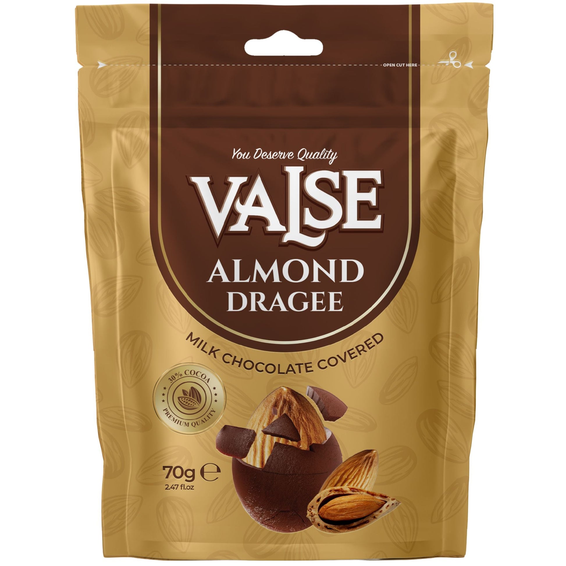 Valse Almond Dragee - Milk Chocolate Covered