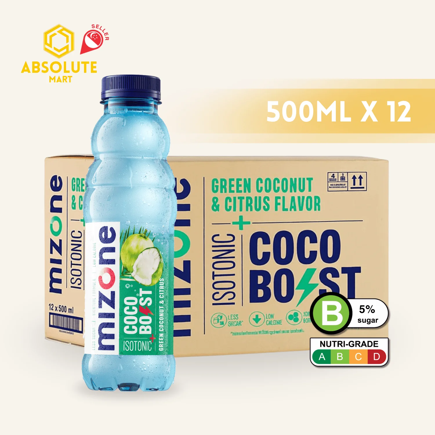 MIZONE Isotonic Coconut & Citrus