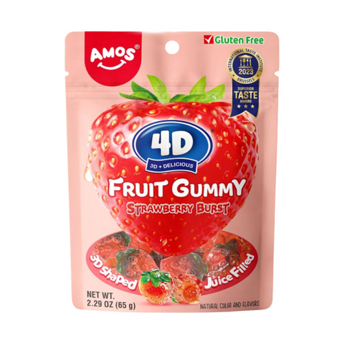 Amos 4D Fruit Gummy Strawberry