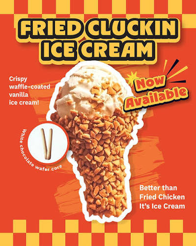 Fried Cluckin' Ice Cream- Single