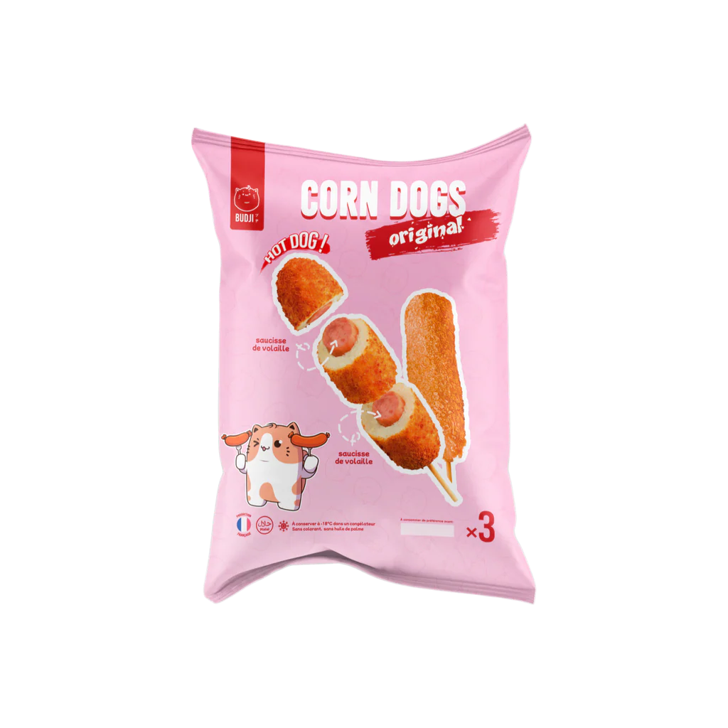 Brochette Corn Dog Original Saucisse BUDJI