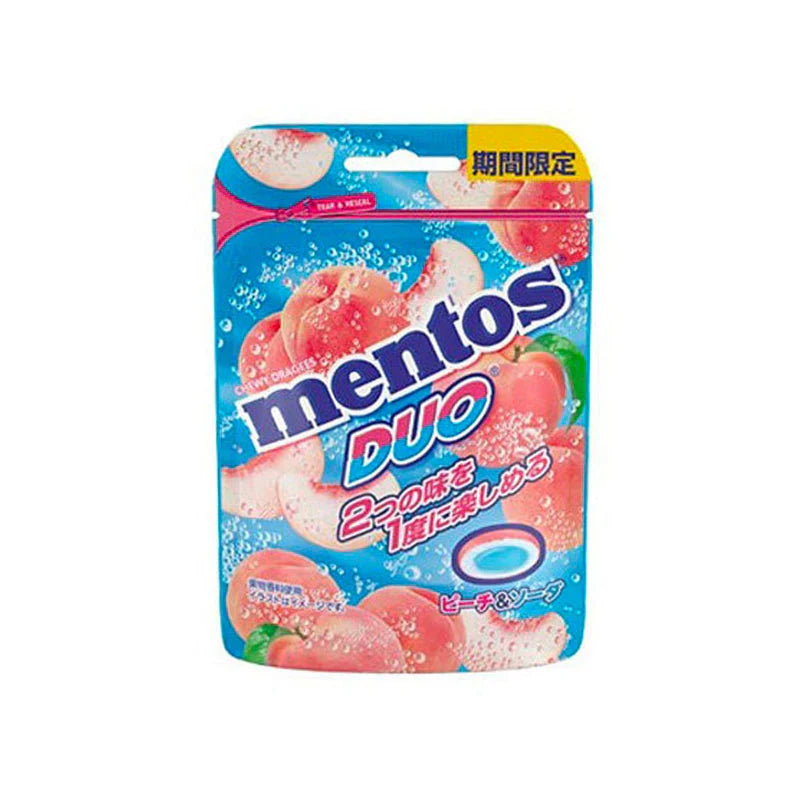 Mentos Peach Japan 2in1 10x45g - Mentos Pêche du Japon