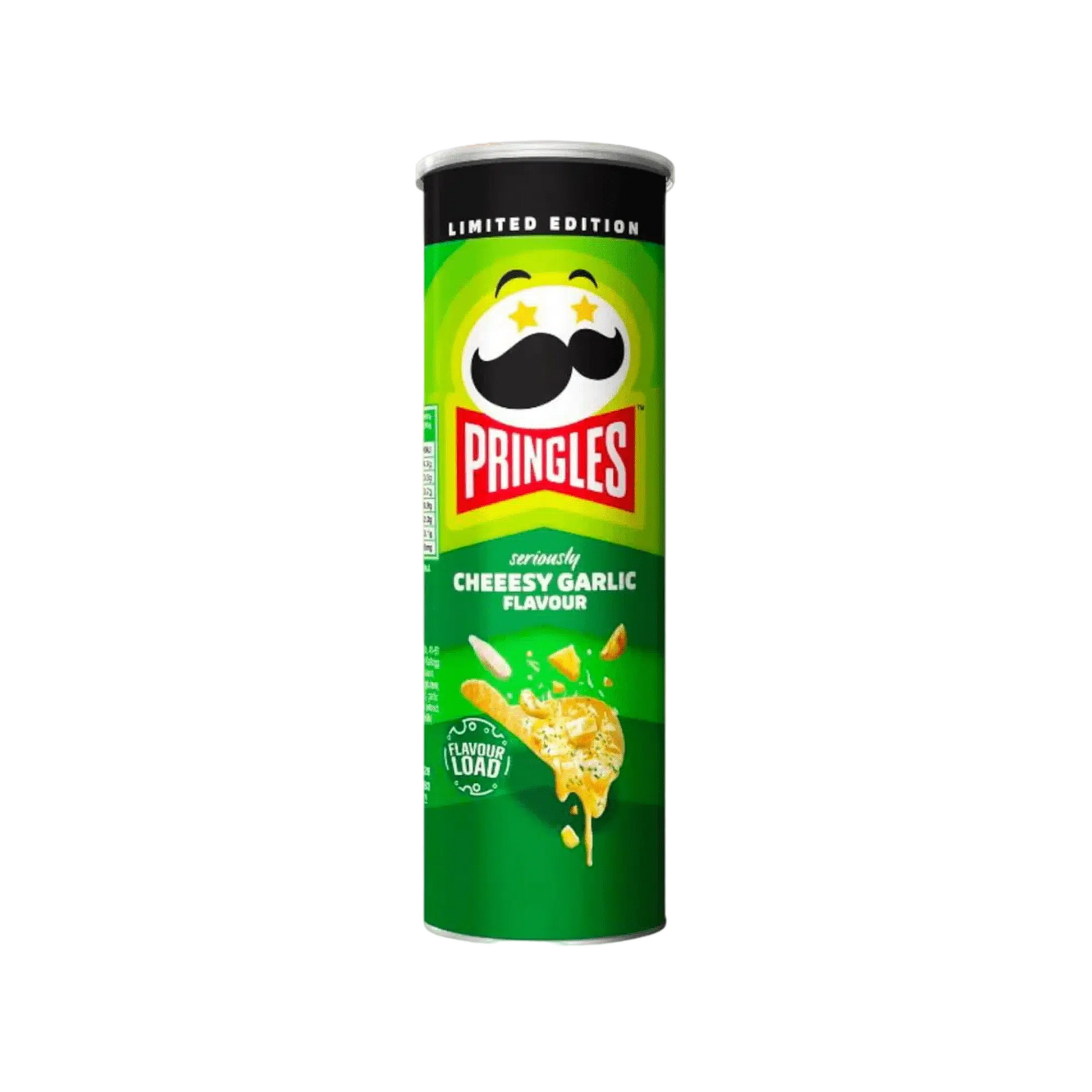 Les **Pringles Rich Cheesy Garlic** sont des chips de pomme de terre en forme de disque, reconnues pour leur goût riche et intense. Cette édition particulière combine la saveur crémeuse du fromage avec une touche savoureuse d'ail, offrant une expérience gustative puissante et délicieuse.

Voici une description détaillée du produit :

- **Quantité** : 12 boîtes
- **Poids par boîte** : 102 grammes
- **Saveur** : Fromage riche avec ail
- **Texture** : Croustillante
- **Ingrédients principaux** : Pommes de terr