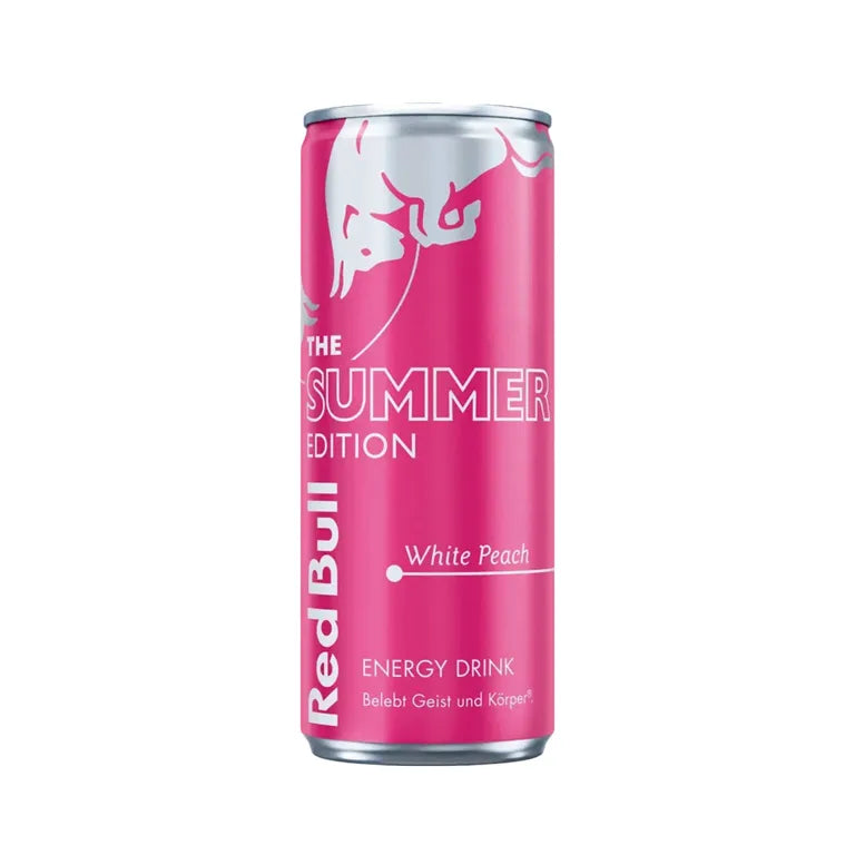 Red Bull White Peach Summer Edition - Red Bull Pêche Blanche